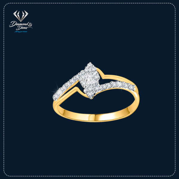 Diamond Ladies Finger Ring (DR010D)